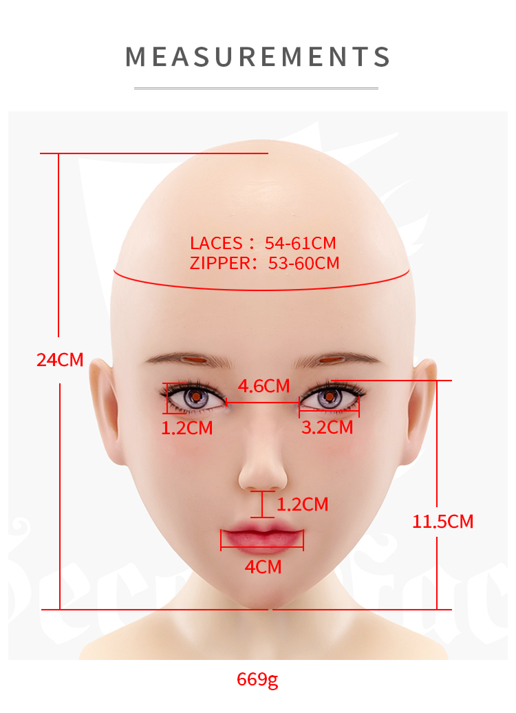SecondFace | "Gula" Silicone Female Mask for Dollification