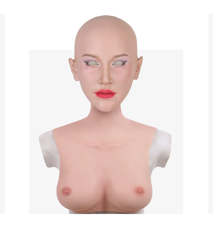 MoliFX | “Linglong” LL06 Makeup | The Oriental Beauty Female Mask with Breasts C Cup - InTheMask by Moli's