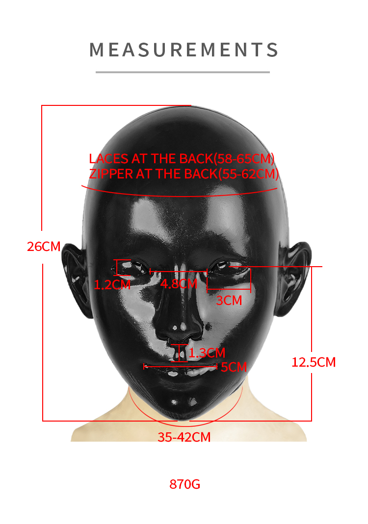 NEOGAN x SecondFace | Black Rubber Face "Obsidian" Silicone Mask - InTheMask by Moli's