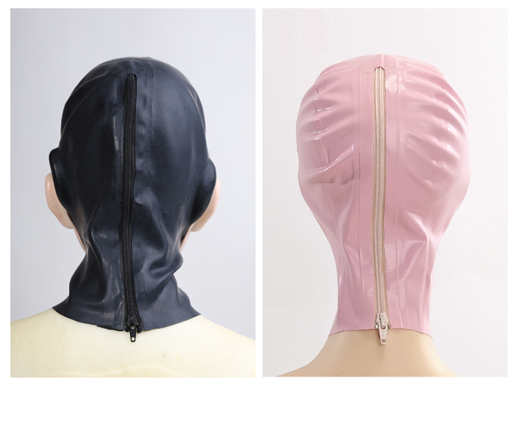 All New Barbie doll mask by InTheMask by MOLIS featuring a gag and latex hood, detailed costume with vibrant colors and textures.
