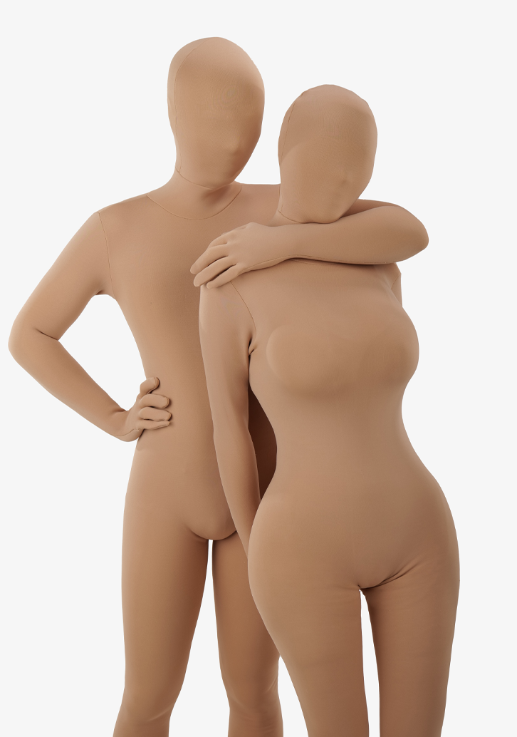 InTheMask by MOLIS Ultra Thick Series 2nd Gen 12800D seam-reduced Zentai for Kigurumi, showing its heavy, smooth fabric texture.