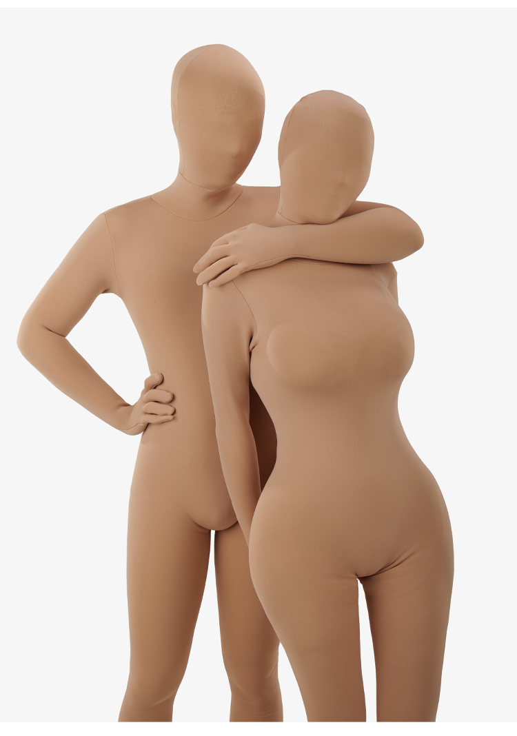 InTheMask by MOLIS Ultra Thick Series 2nd Gen 12800D seam-reduced Zentai suit for Kigurumi, showing its heavy, plush fabric and detailed design.