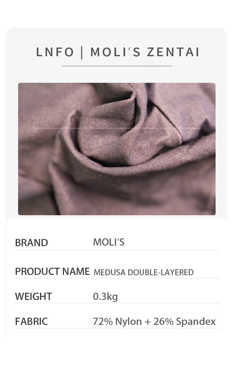 Medusa double-layered 300D Zentai suit from Molis Zentai's MIST Series, featuring a detailed snake head design in black and green.