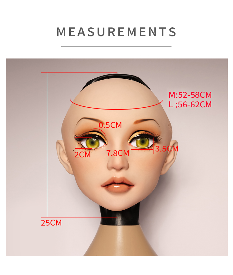 NEOGAN | Parker The Female Doll Mask with Gag and Latex Hood by Molis D04