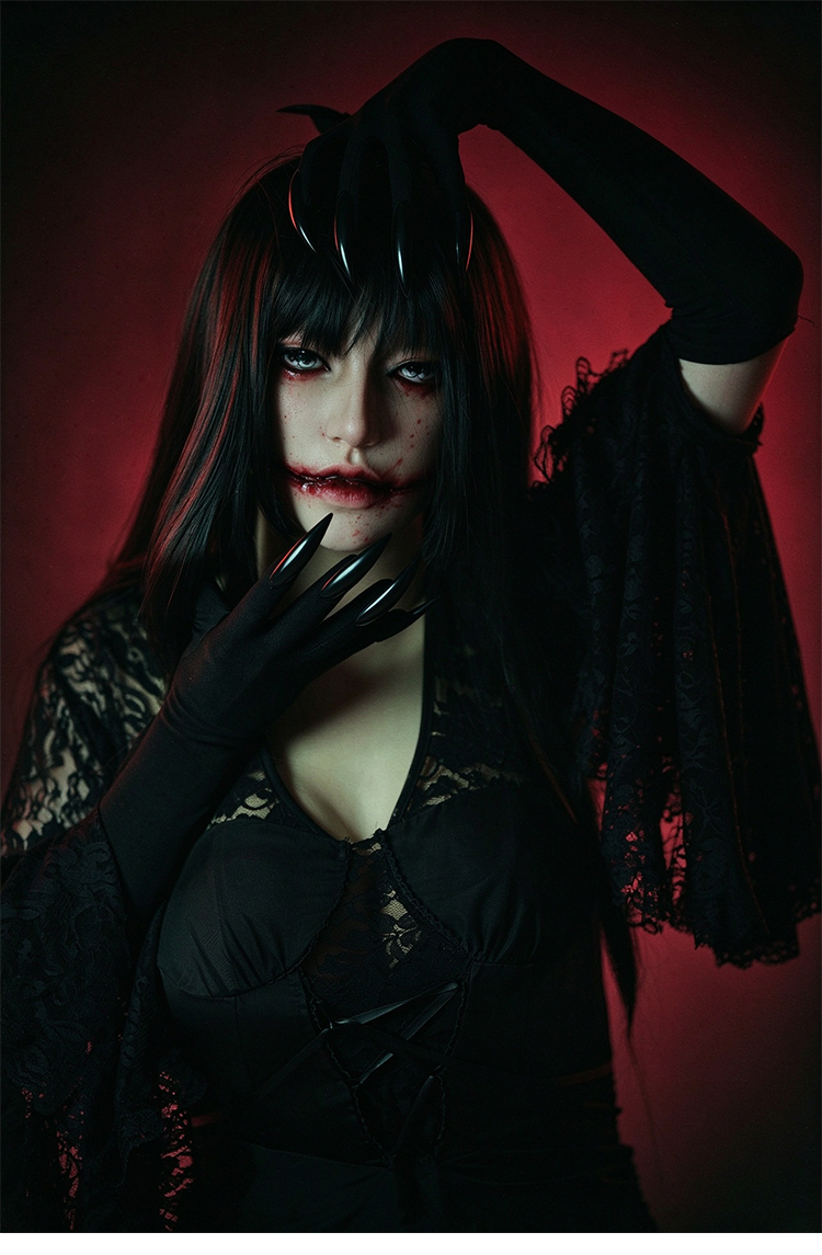 "Blood Kiss" 2026 Halloween Special Makeup Female Mask Inspired by Acedia