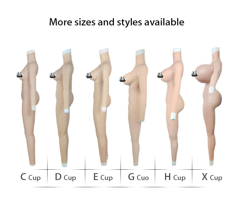 Zero Touch 2 | Silicone Crossdress Bodysuit with Built-in Hip & Curve Padding