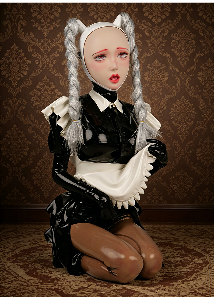 NEOGAN | "Sacred Disguiser" The White Mask with Detachable Ponytails & Locks