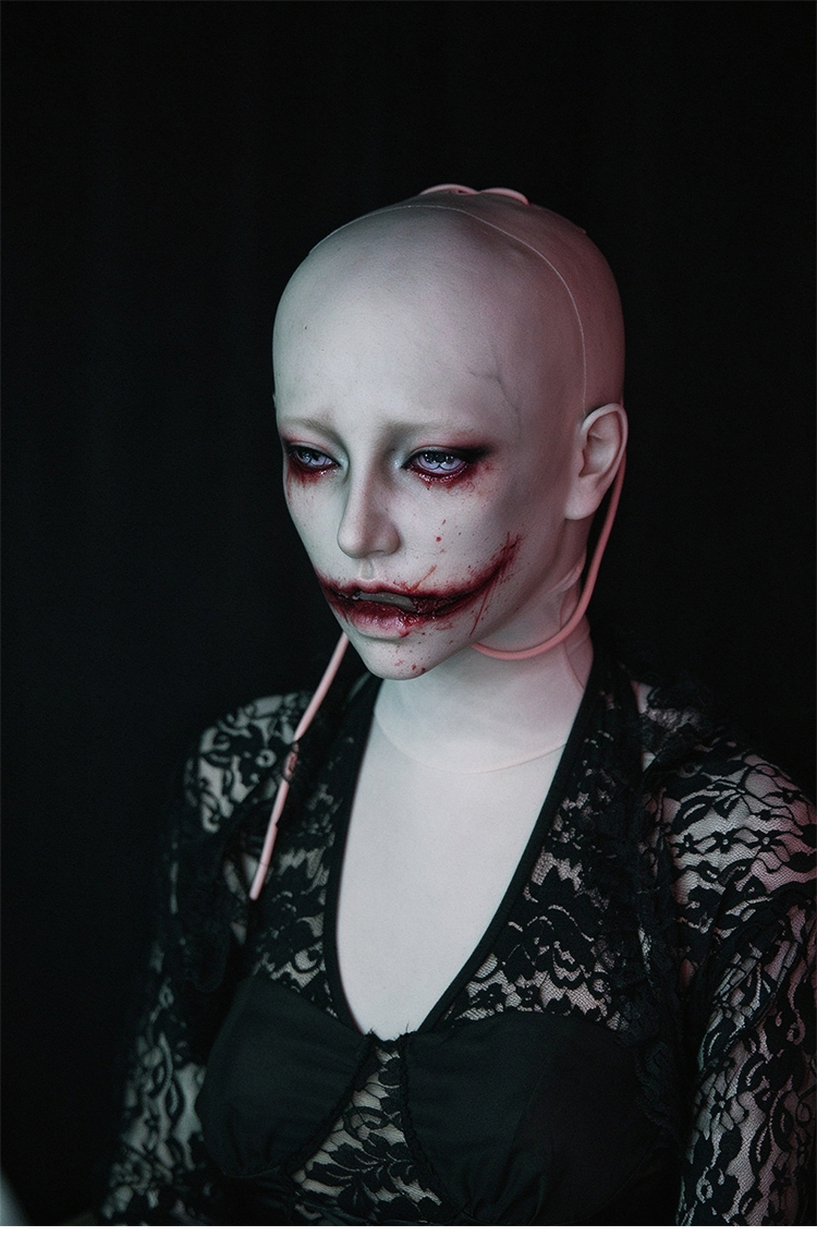 "Blood Kiss" 2026 Halloween Special Makeup Female Mask Inspired by Acedia