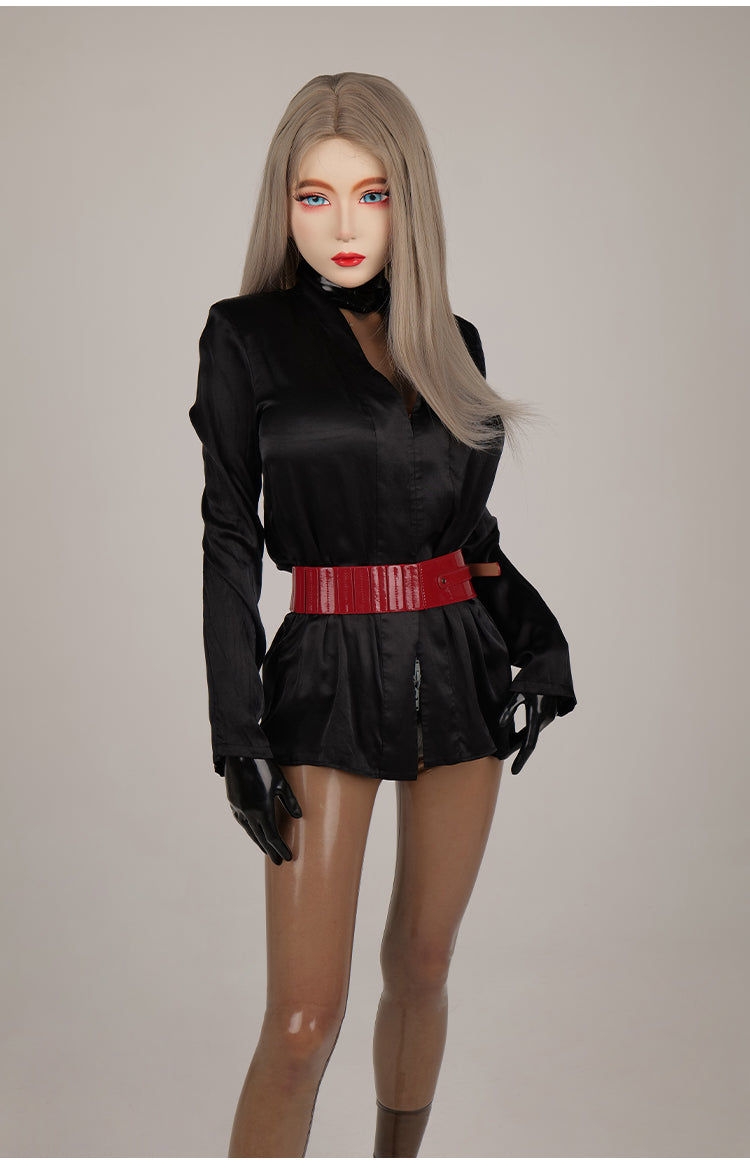 NEOGAN TG10 | Transparent Gray 100% Custom Fashion Latex Catsuit