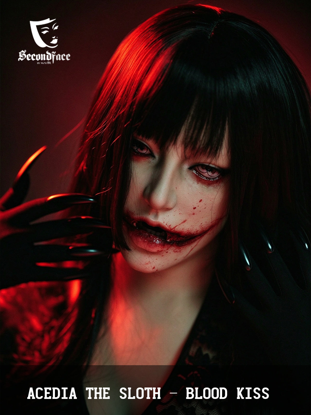 "Blood Kiss" 2026 Halloween Special Makeup Female Mask Inspired by Acedia