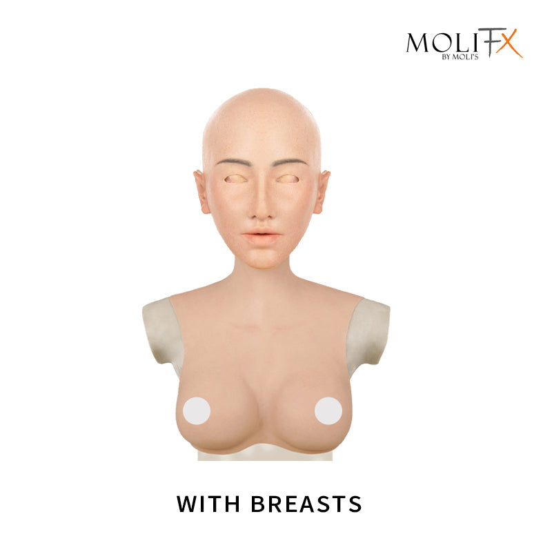 MoliFX | “Linglong” LL06 Makeup | The Oriental Beauty Female Mask with Breasts C Cup - InTheMask by Moli's