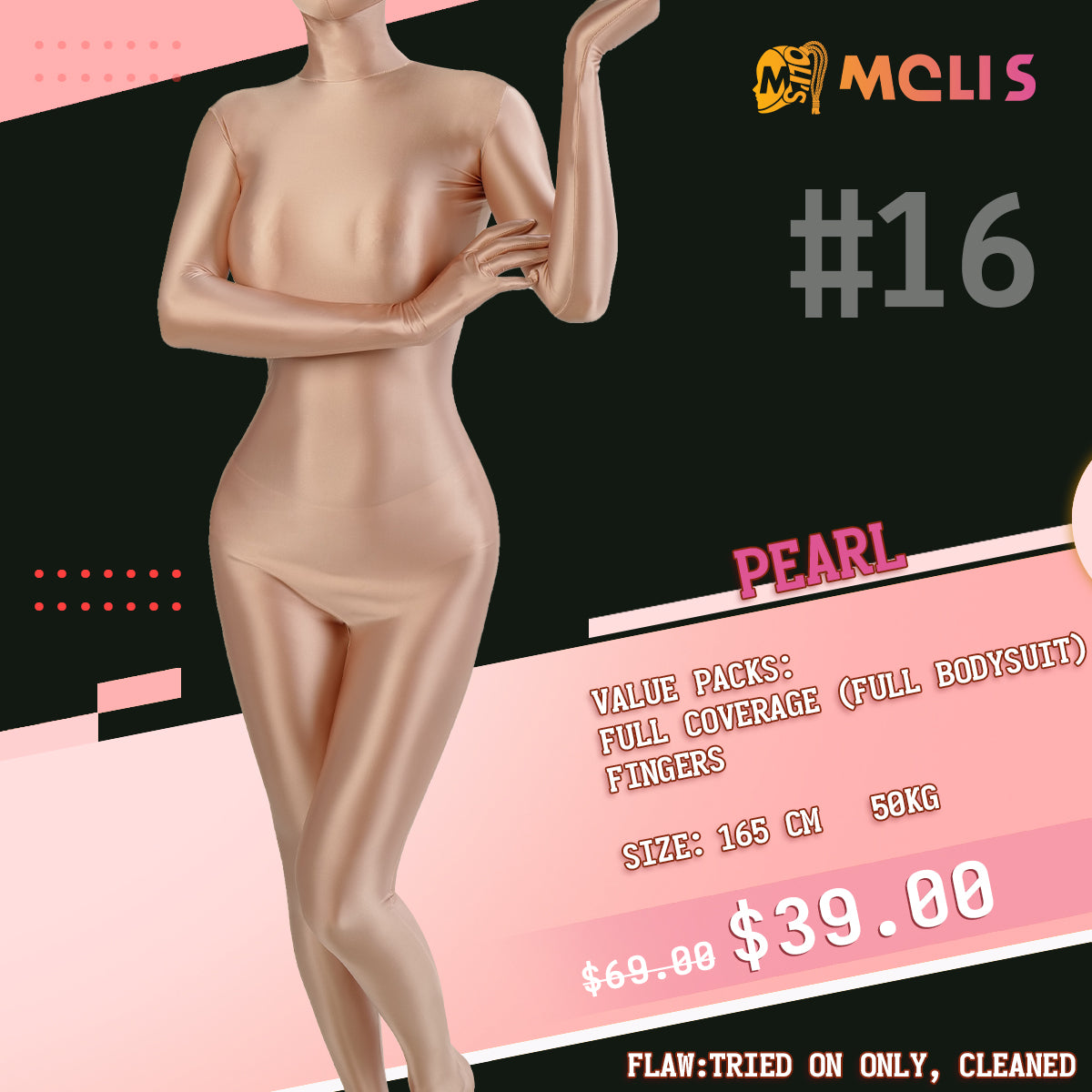 【Flash Sales 78%OFF】Multiple Full-Coverage Bodysuit Molis Zentai