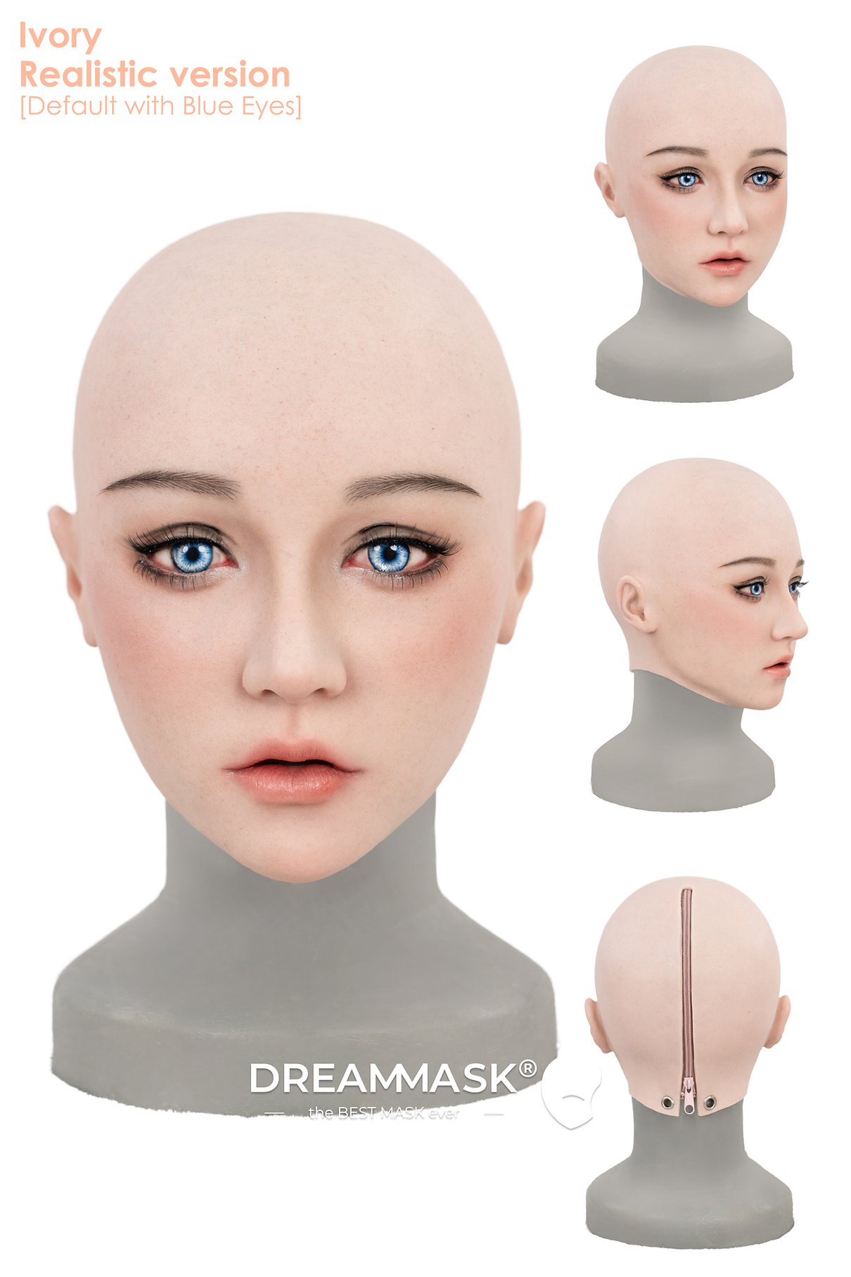 InTheMask by MOLIS M33 Elsa silicone doll mask, normal version, detailed facial features and realistic skin texture.