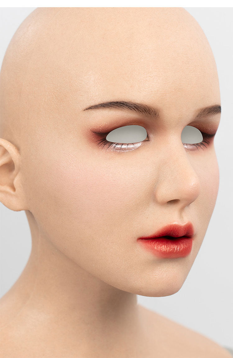 InTheMask MOLIS M30M Vanilla Silicone Real Mask makeup series normal version, detailed close-up of realistic facial mask