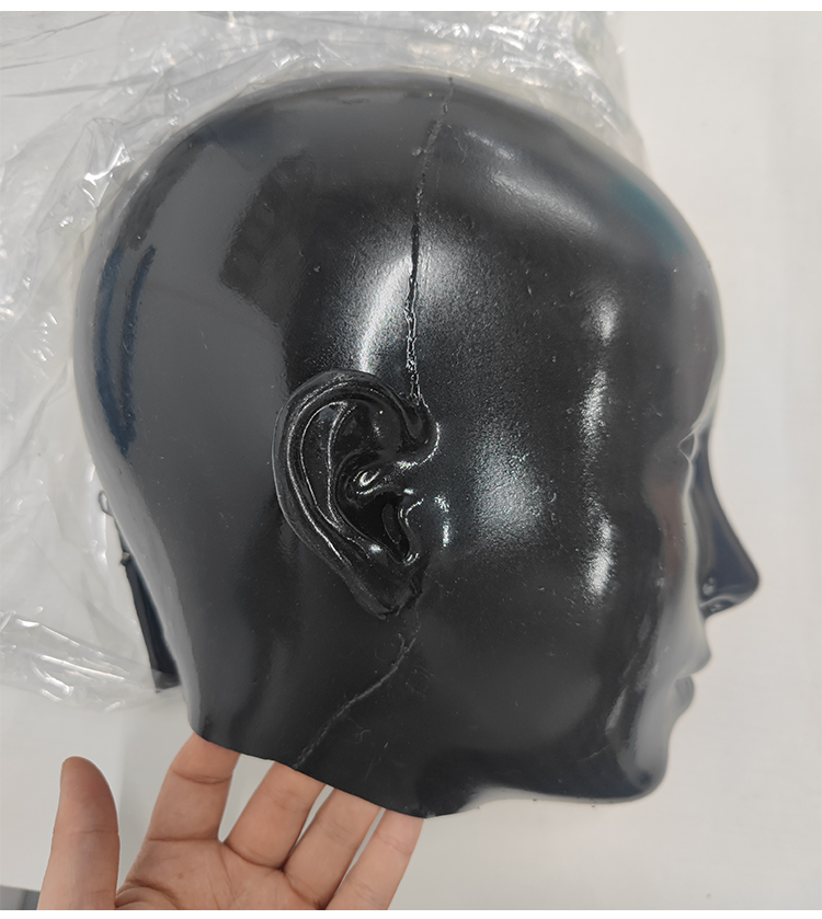 【Flash Sale 24% OFF】NEOGAN x SecondFace | Black Rubber Face "Obsidian" Silicone Mask - InTheMask by Moli's