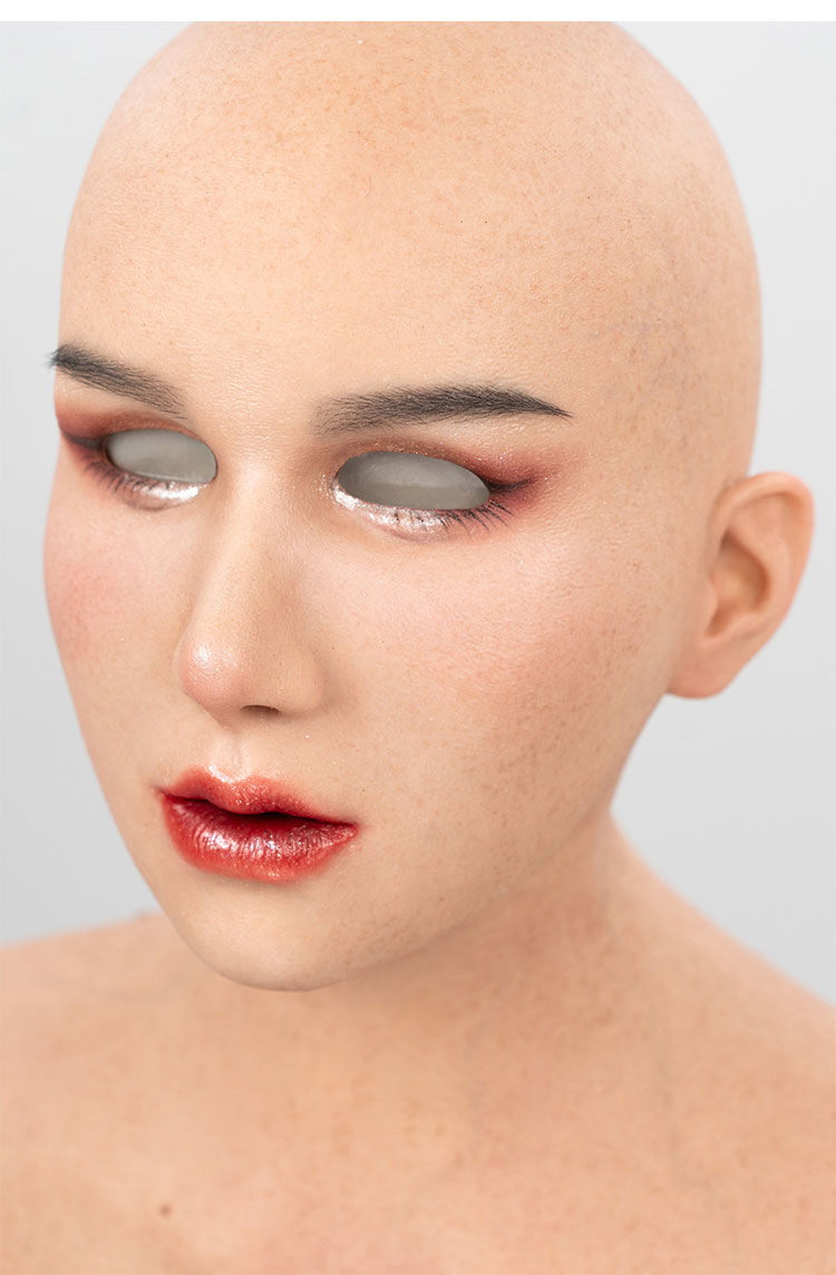 InTheMask MOLIS M30MSR Vanilla Silicon Real Mask Makeup Series premium version, showcasing realistic mask with detailed facial features.