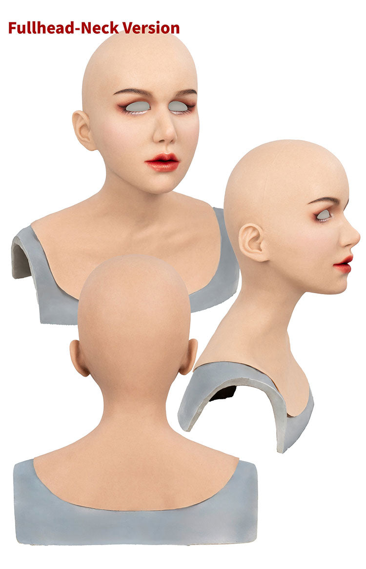 InTheMask by MOLIS M30M vanilla silicone mask from the real makeup series, showing the smooth, realistic mask with natural skin tone.