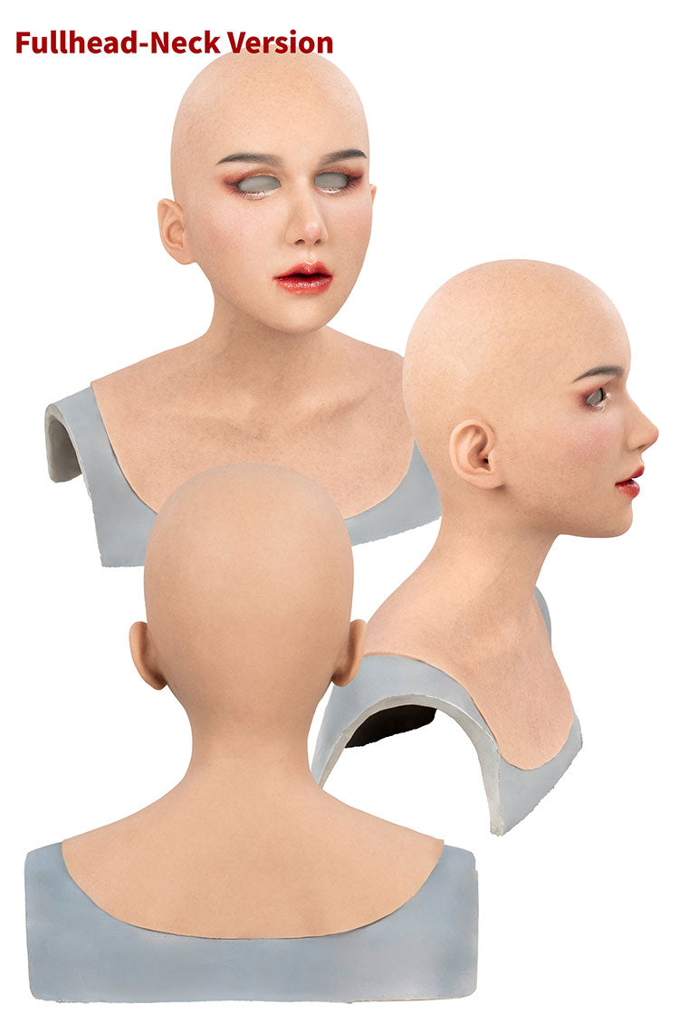 InTheMask by MOLIS M30MSR Vanilla Silicon Real Mask Makeup Series premium version, showing detailed beige silicone mask with realistic features.
