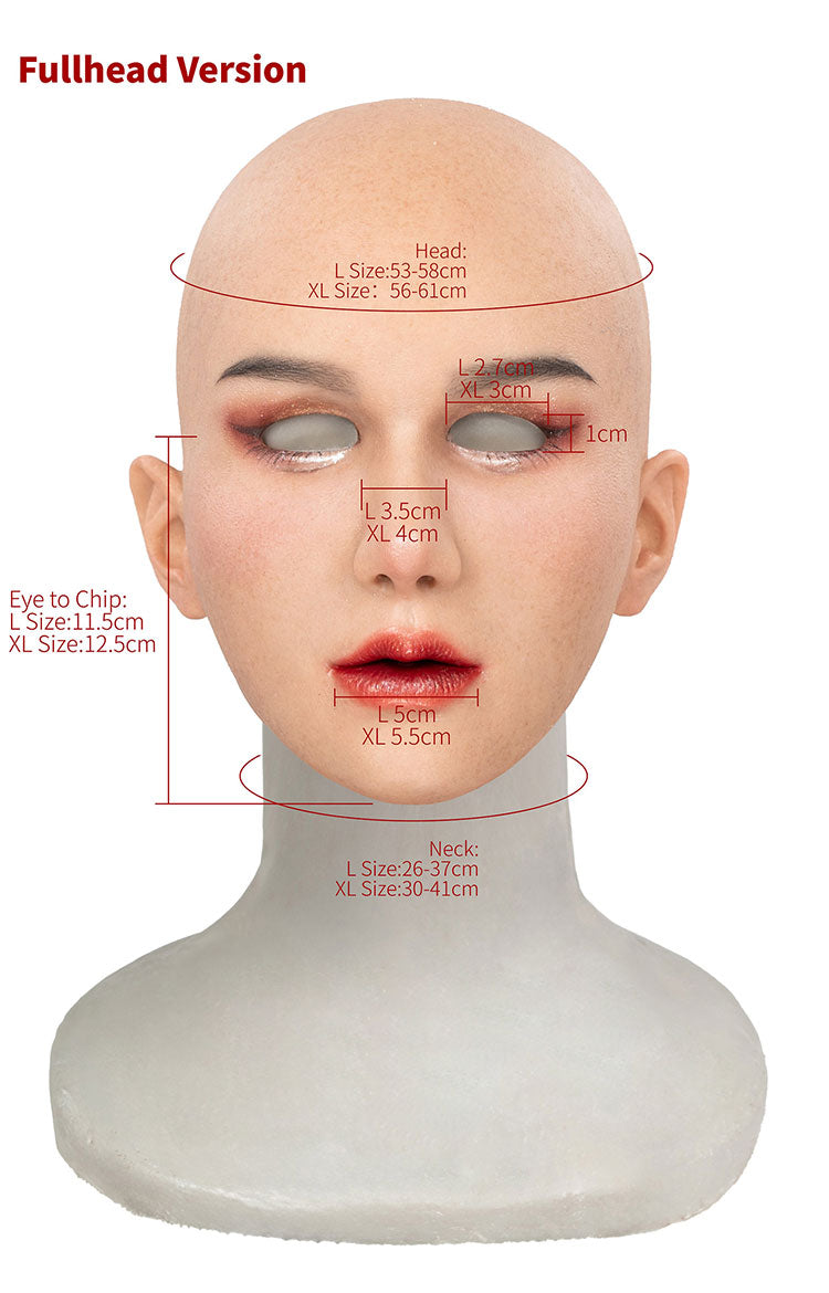 InTheMask by MOLIS Vanilla Silicon Real Mask Makeup Series Premium Version with realistic facial features and smooth texture.