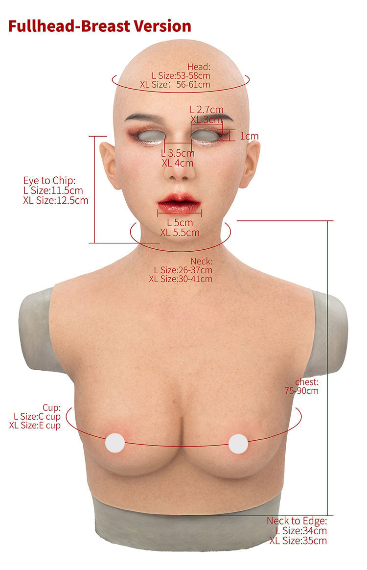 M30MSR - Vanilla Silicon Real Mask Makeup Series Premium Version - InTheMask by Moli's