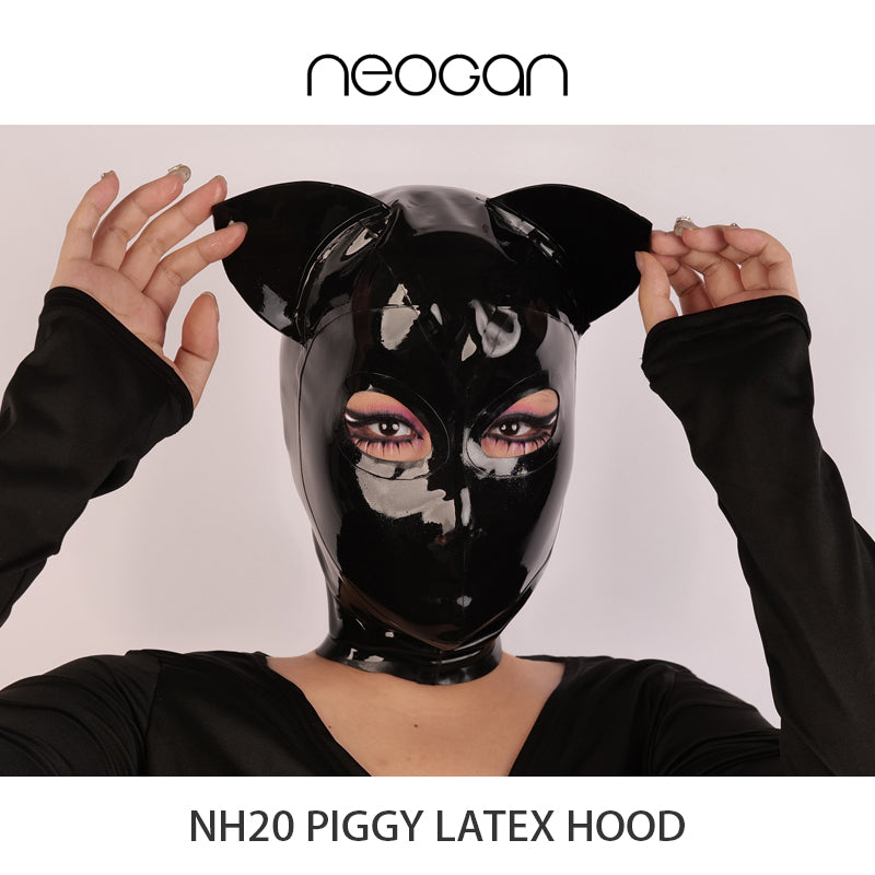 NEOGAN | NH20 Latex Hood with Cat Ears