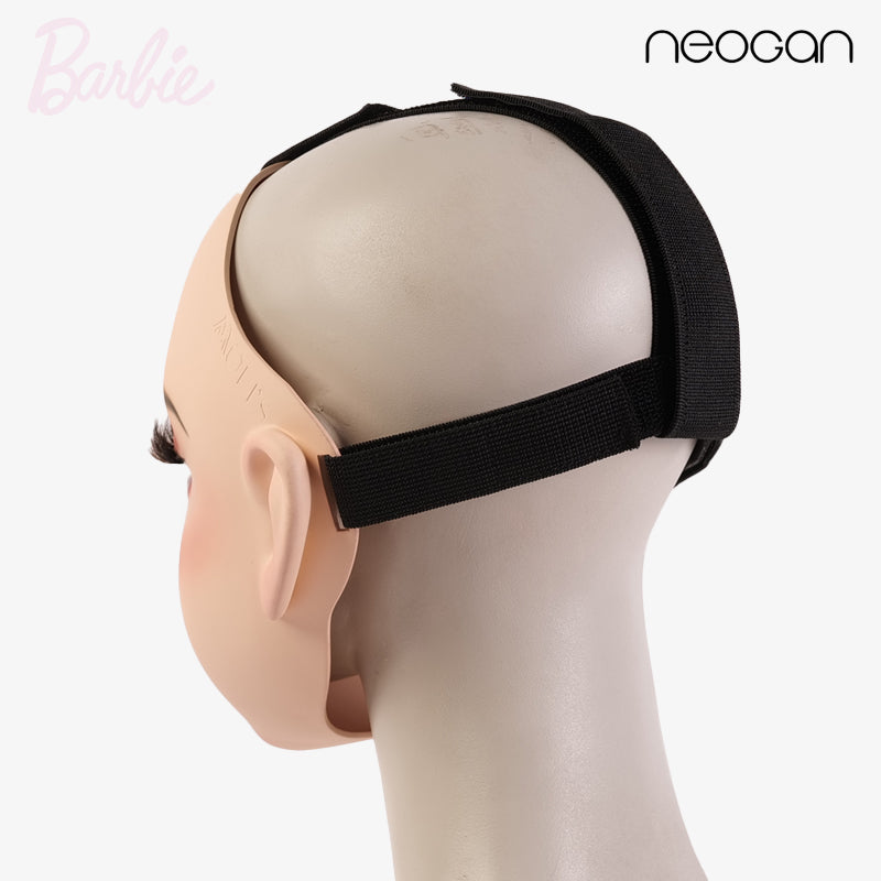 All New Barbie doll mask by NEOGAN featuring gag and latex hood, with detailed design and vibrant colors.