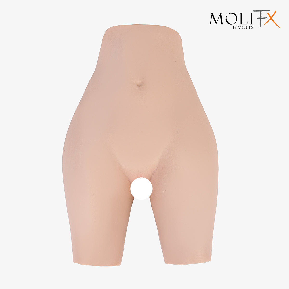 InTheMask MOLIS Kim4 XL silicone girdle pant with extreme hip and thigh enhancement, shown on a mannequin.