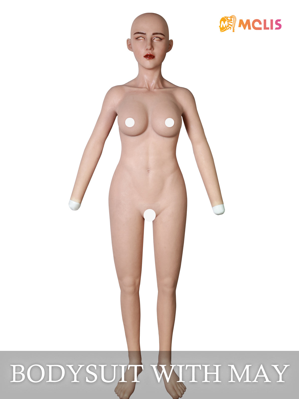 Ultimate Male to Female Silicone Bodysuit with "May" Female Mask - InTheMask by Moli's