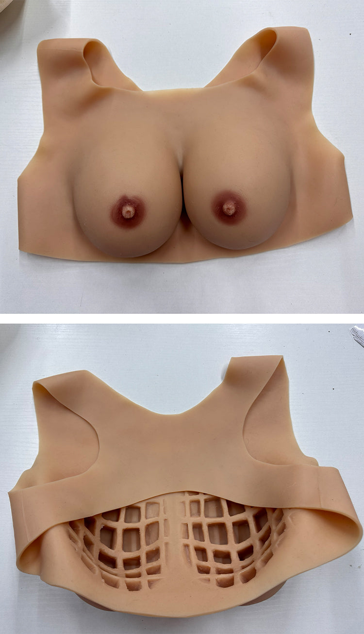 【Flash Sale 22% OFF】Zero Touch | Honeycomb Silicone Breastplate One-Piece Design