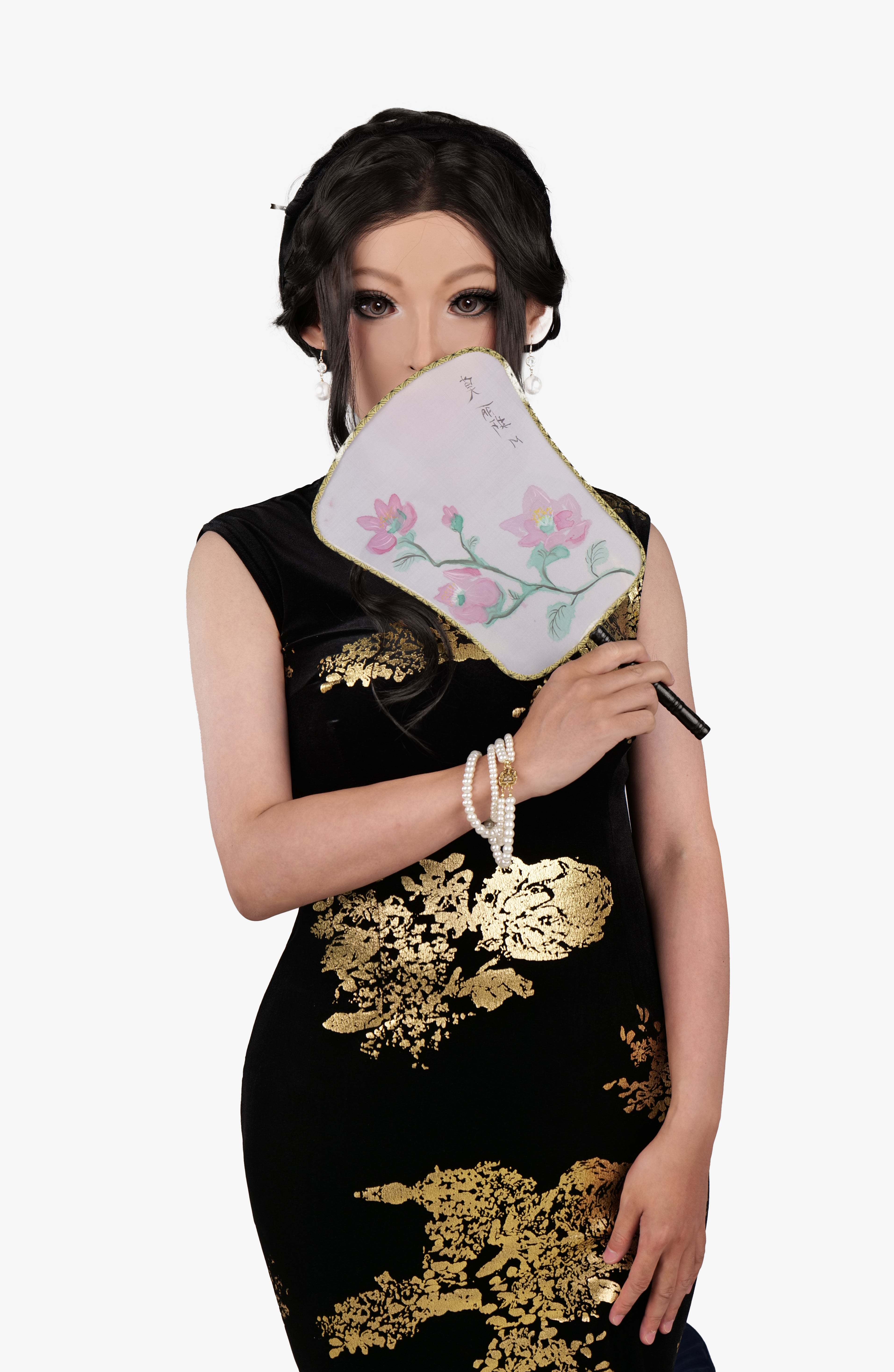 InTheMask Midnight Invidia silicone female mask from SecondFace collection, showcasing detailed facial features and realistic skin texture.