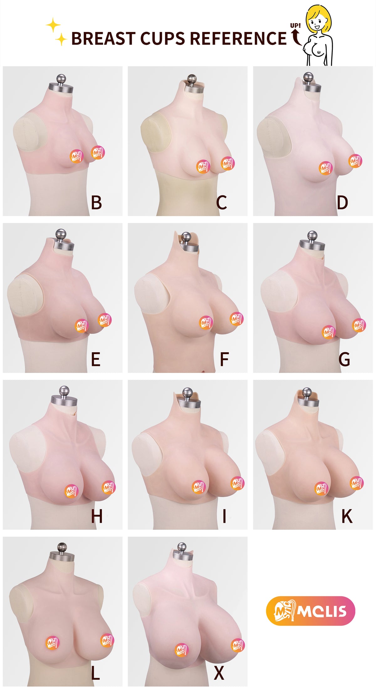 ZERO TOUCH 2 | D Cup Silicone Breastplate, Realistic MTF Breast Forms