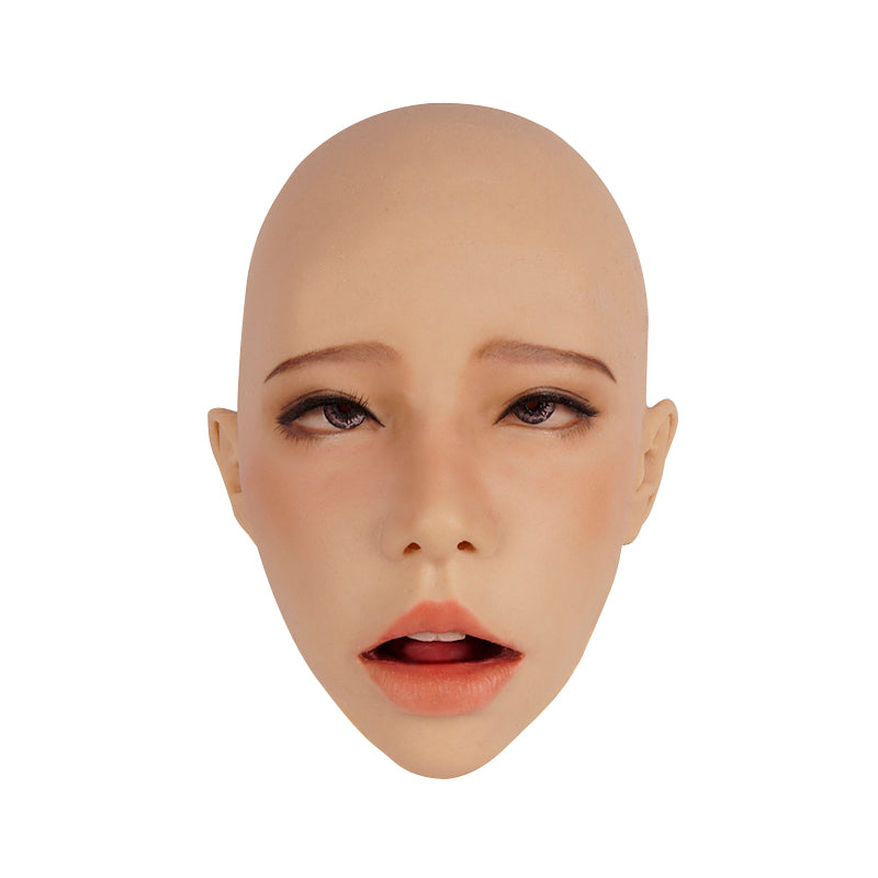 "Poppy" The Female Mask with Gag Optional Ahegao Face - InTheMask by Moli's