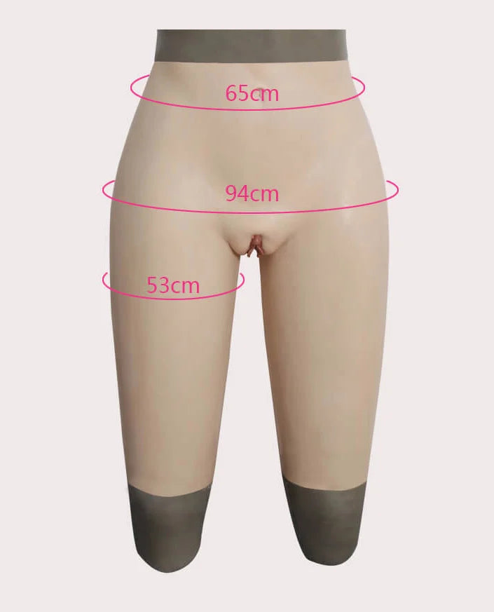 "Sora" Prosthetic Silicone Female Vagina Pant Penetable(Mid Length Version) - InTheMask by Moli's