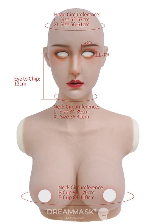 InTheMask by MOLIS Nina silicone mask regular version, featuring realistic facial details and smooth silicone surface.