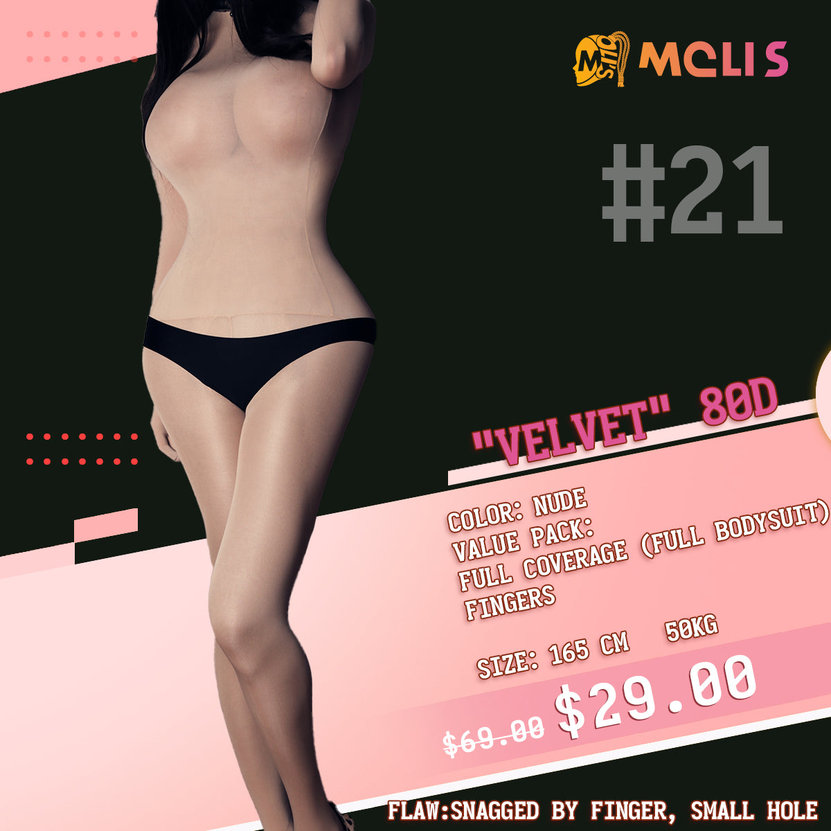 【Flash Sales 78%OFF】Multiple Full-Coverage Bodysuit Molis Zentai