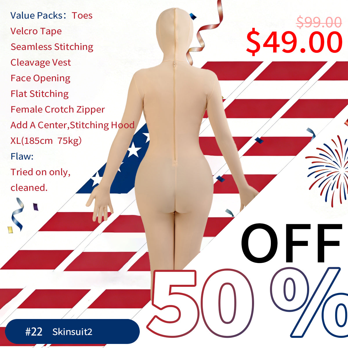 【Flash Sales 57%OFF】Multiple Full-Coverage Bodysuit Moli's Zentai