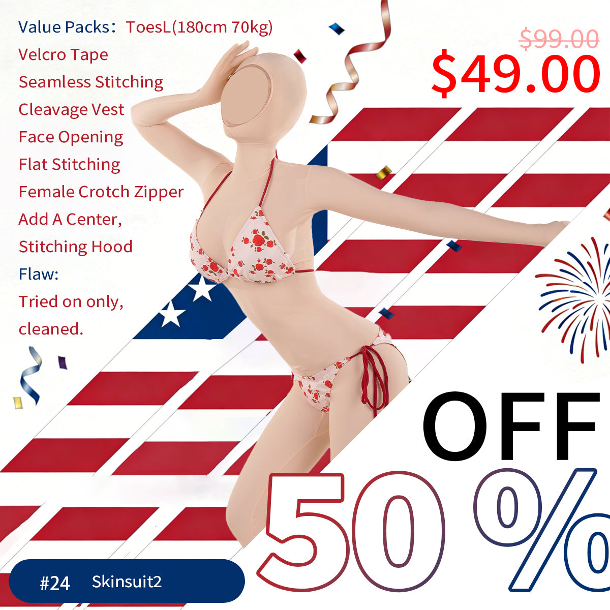 【Flash Sales 57%OFF】Multiple Full-Coverage Bodysuit Moli's Zentai