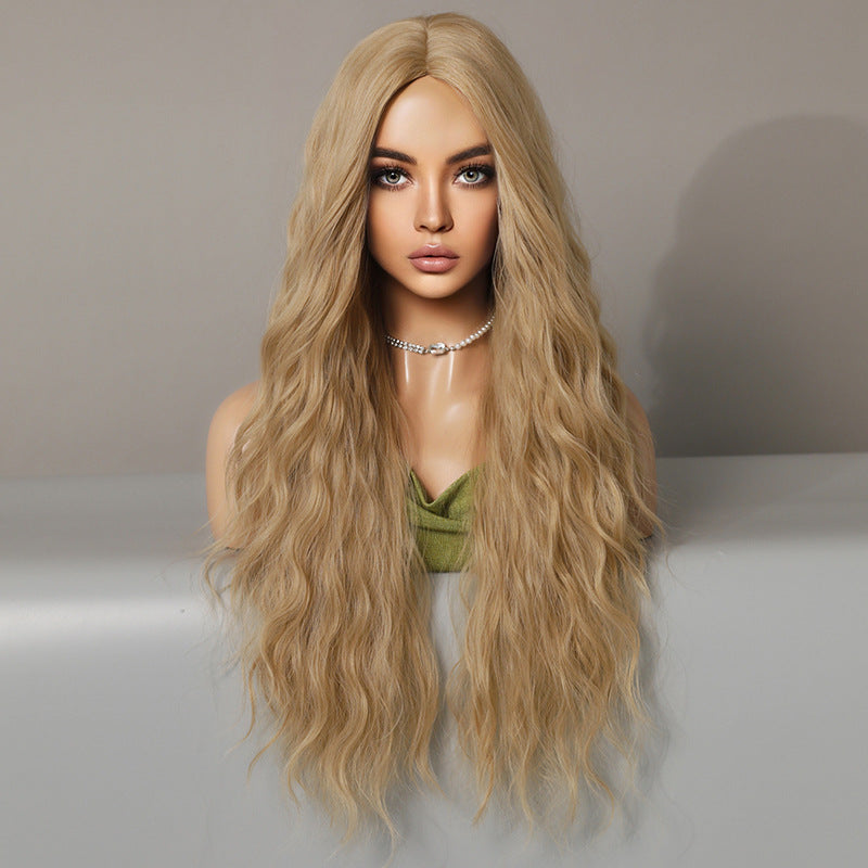 Wig | Long Curly Wool Perm Middle Part - InTheMask by Moli's
