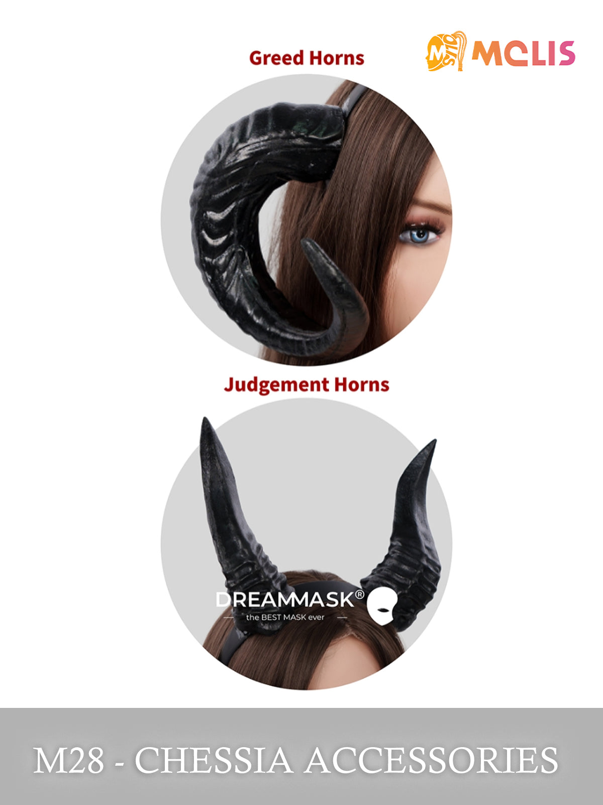 M28 - Chessia Accessories Demon Horns - InTheMask by Moli's