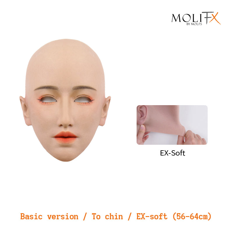 MoliFX | “Linglong” Taoyao Makeup | The Oriental Beauty Female Mask with Breasts C Cup X04C - InTheMask by Moli's