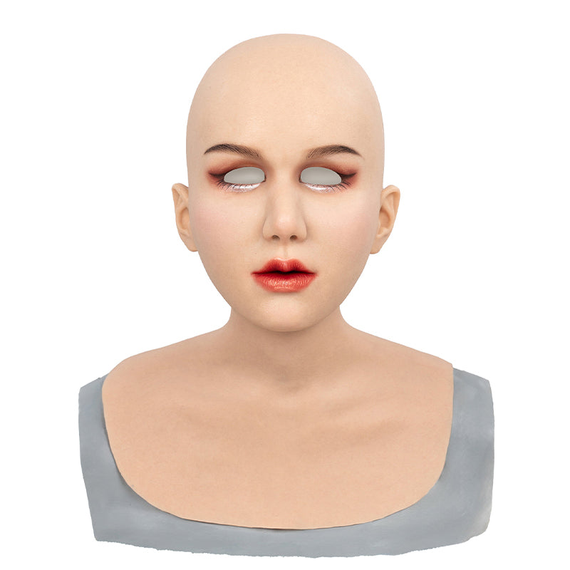 InTheMask by MOLIS M30M Vanilla Silicone Real Mask Makeup Series normal version, showing detailed beige silicone face mask.