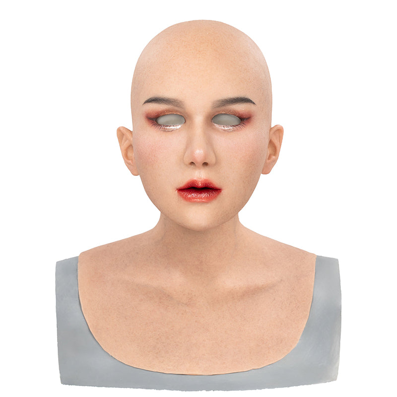 InTheMask by MOLIS M30MSR Vanilla Silicon Real Mask Makeup Series premium mask showing smooth, realistic silicone surface and detailed features.