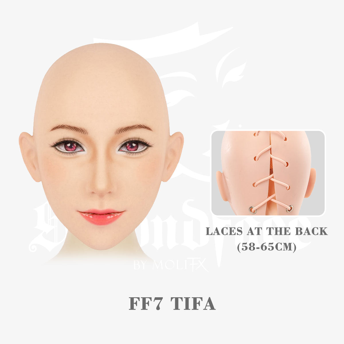 SecondFace | "The Tifa“ Silicone Female Mask Special Makeup F04 - InTheMask by Moli's