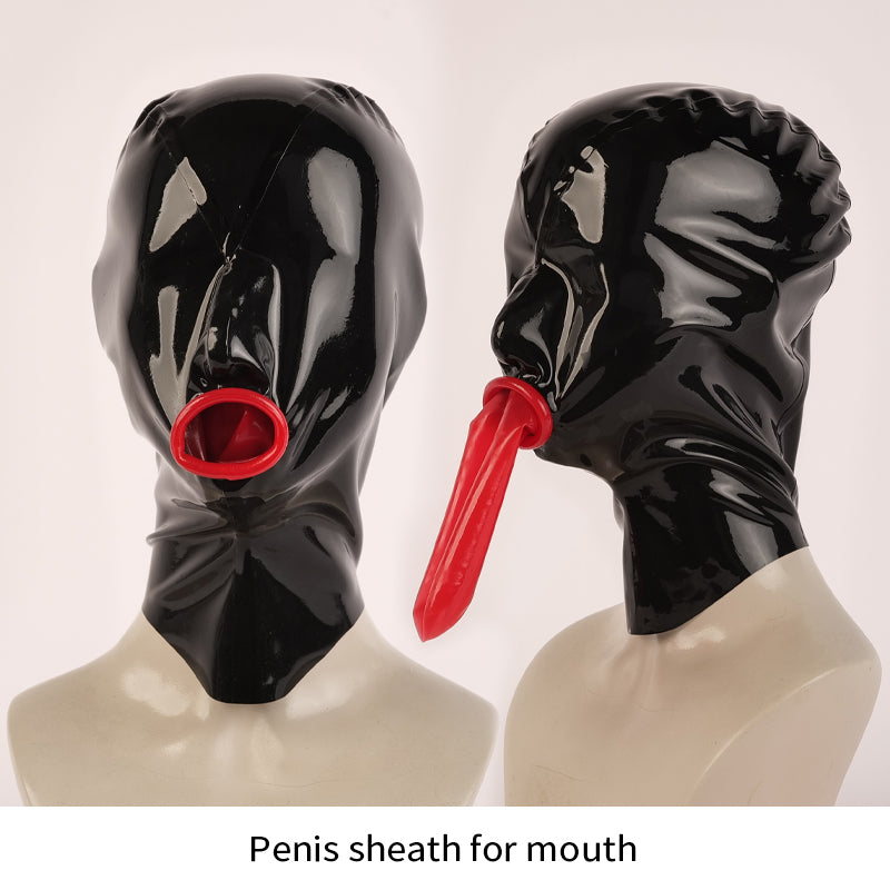 Set of three NEOGAN Latex Series suits by InTheMask by MOLIS, featuring sleek black latex material and fitted design.