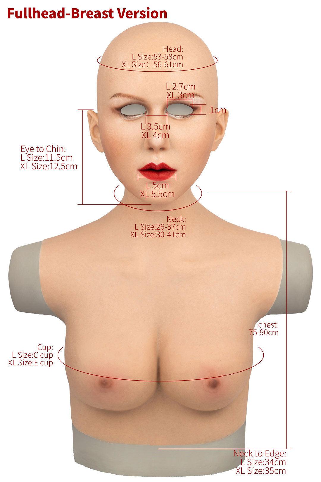 InTheMask MOLIS DM05 Alison makeup silicone mask with realistic skin texture and detailed facial features.