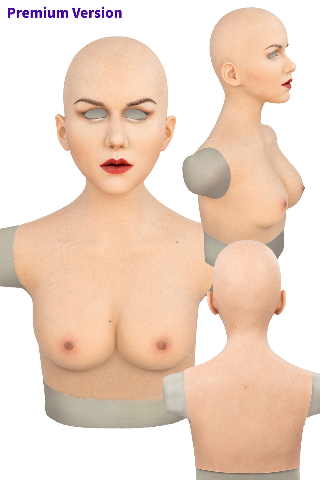 InTheMask by MOLIS DM05 Alison silicone makeup mask showing realistic facial features and detailed skin texture.