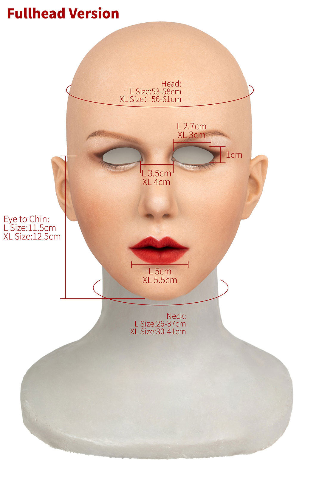 InTheMask by MOLIS DM05 Alison makeup silicone mask showing realistic facial features and detailed skin texture.