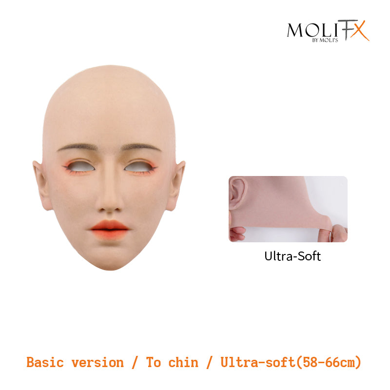 MoliFX | “Linglong” Taoyao Makeup | The Oriental Beauty Female Mask with Breasts C Cup X04C - InTheMask by Moli's