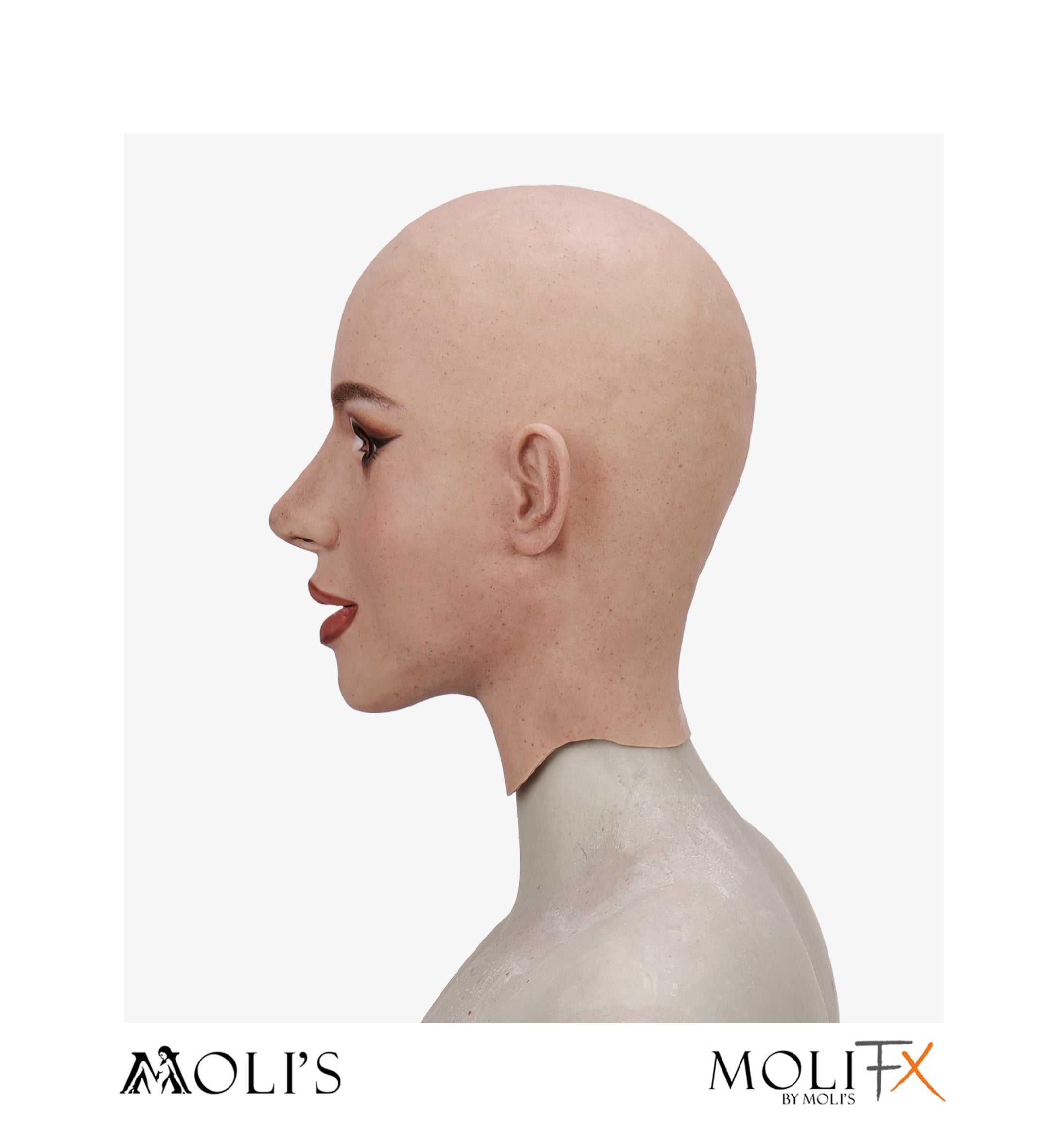 Amelia "Soho Makeup" SFX-Level Silicone Female Mask by MoliFX