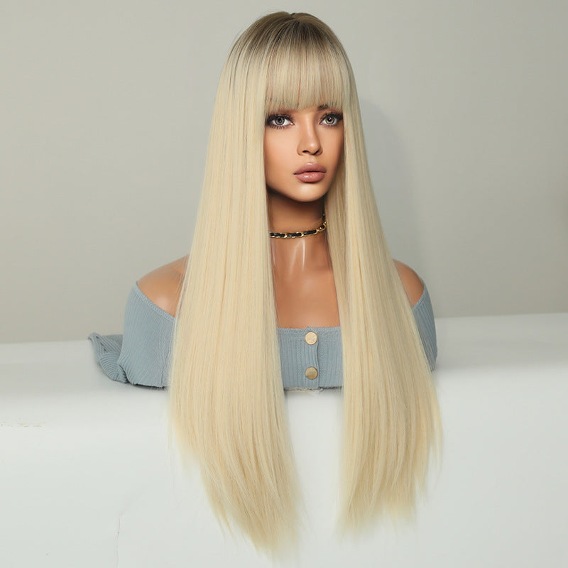 Wig | Extended Long Straight Hair Gradient Color - InTheMask by Moli's